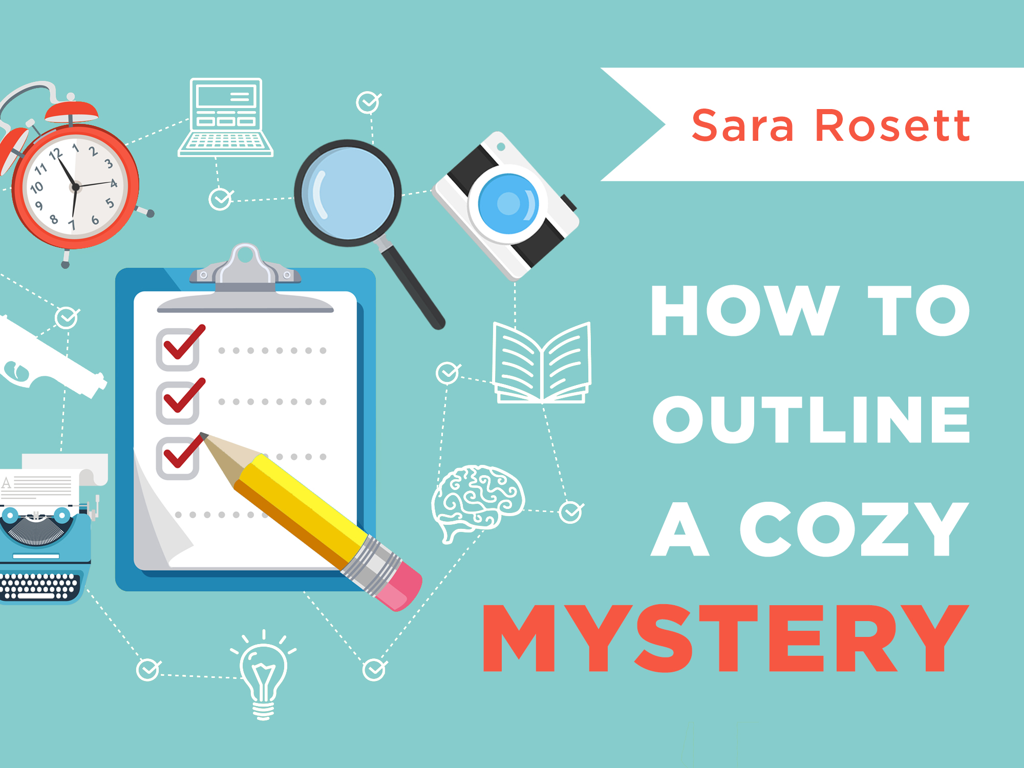 How to Outline a Cozy Mystery online course with Sara Rosett