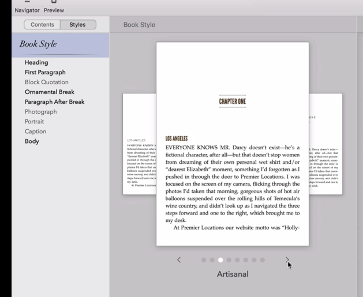 vellum book formatting