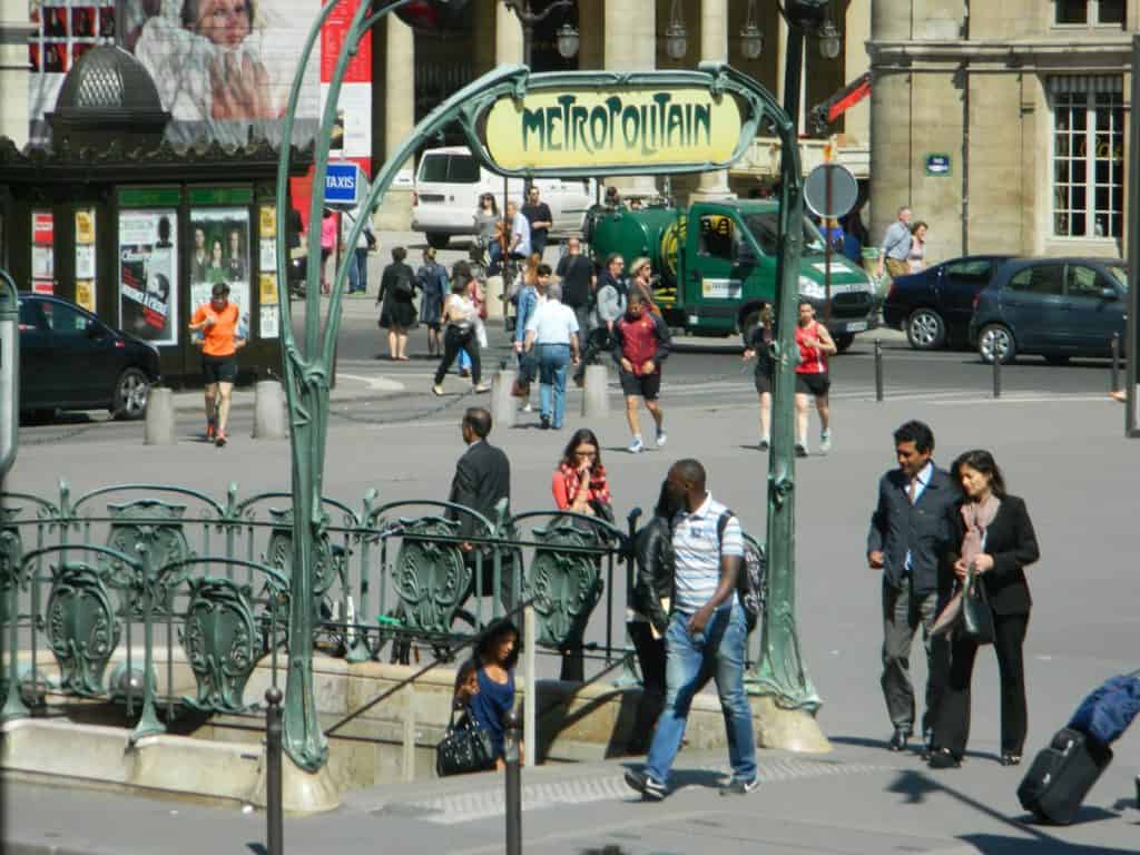 Art Deco Paris Metro Sign